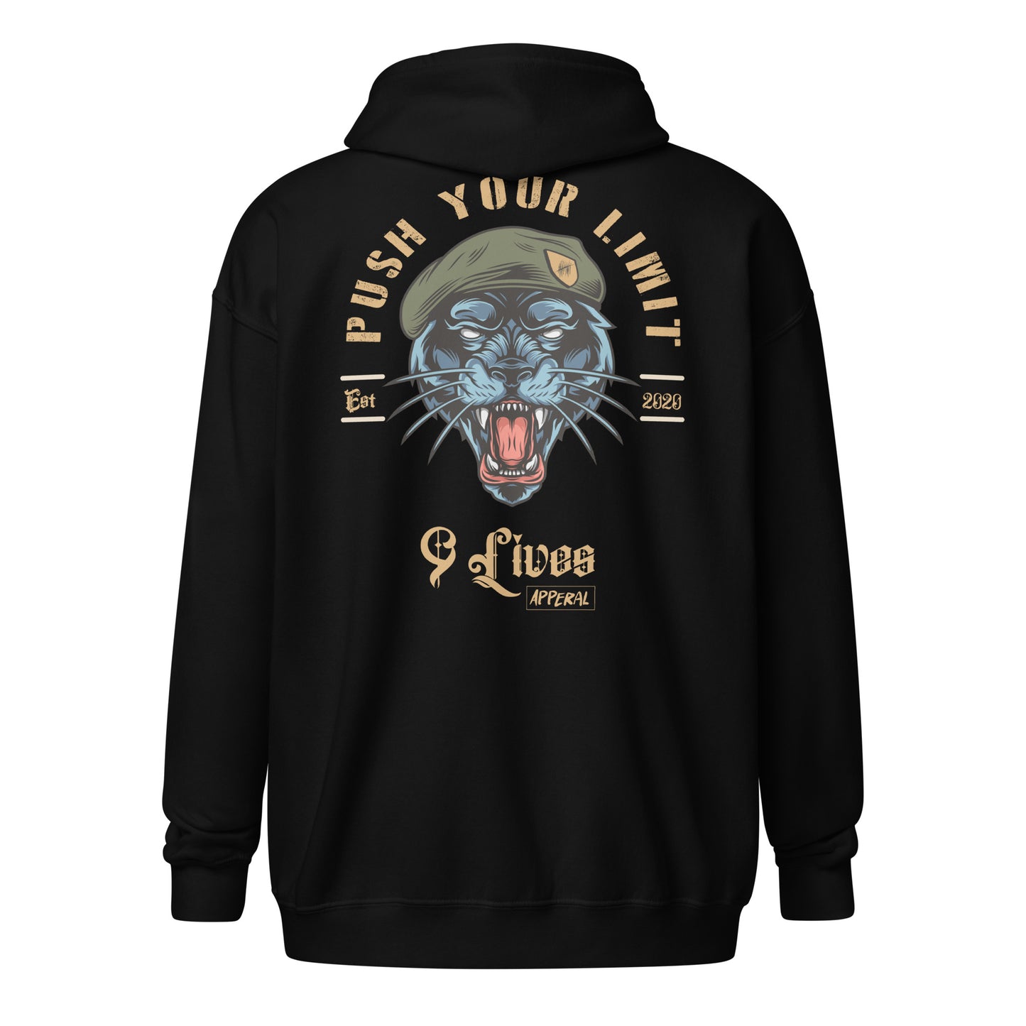 Army Cat zip hoodie