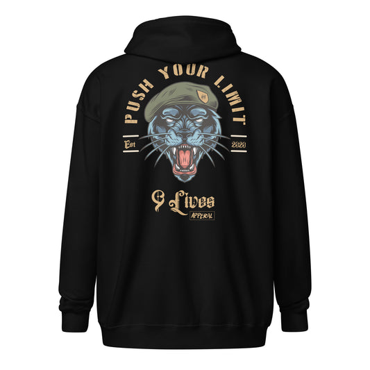Army Cat zip hoodie